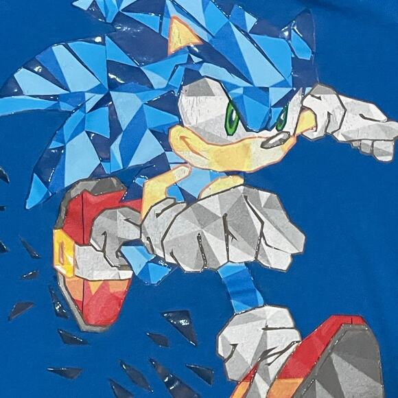 Sonic The Hedgehog Crystallized Graphic Tee Boys T-Shirt Size Small - Picture 4 of 4